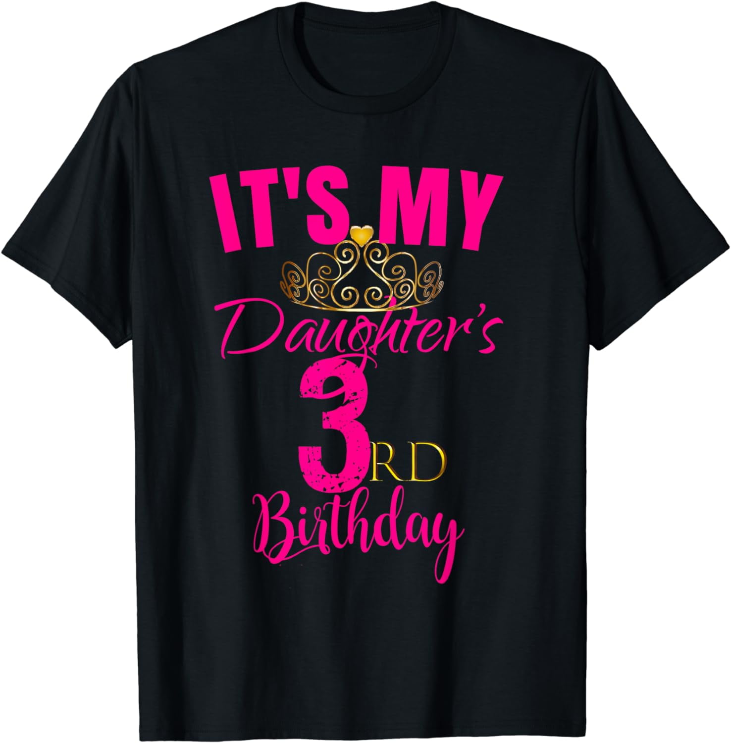 Cute It's My Daughter's 3rd Birthday Shirt Party Outfit Gift Cute It's My Daughter's 3rd Birthday Shirt Party Outfit Gift