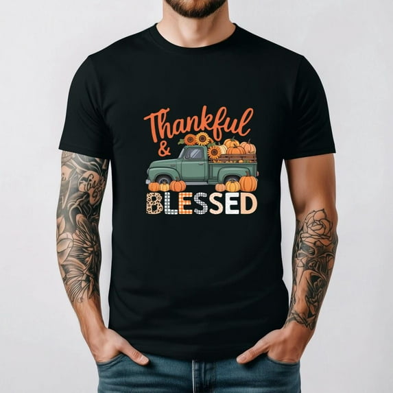 Cute Its Fall Yall Pumpkin Maple Vintage Farm Truck Autumn Season Unisex T-Shirt, for men & women, up to size 5XL.
