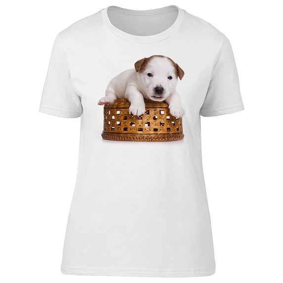 Cute Jack Russell Terrier Puppy T-Shirt Women -Image by Shutterstock, Female XX-Large