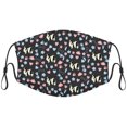 thumbnail image 1 of Cute Japanese Chin Dog Graphic Printed Cloth Face Masks Reusable Washable Adjustable for Adults (10 PCS), 1 of 5