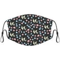 thumbnail image 1 of Cute Japanese Chin Dog Graphic Printed Cloth Face Masks Reusable Washable Adjustable for Child (5 PCS), 1 of 5