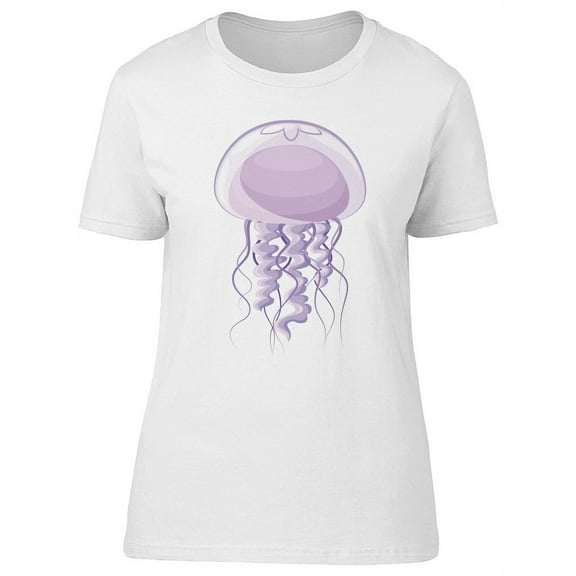 Cute Jellyfish Cartoon T-Shirt Women -Image by Shutterstock, Female Small