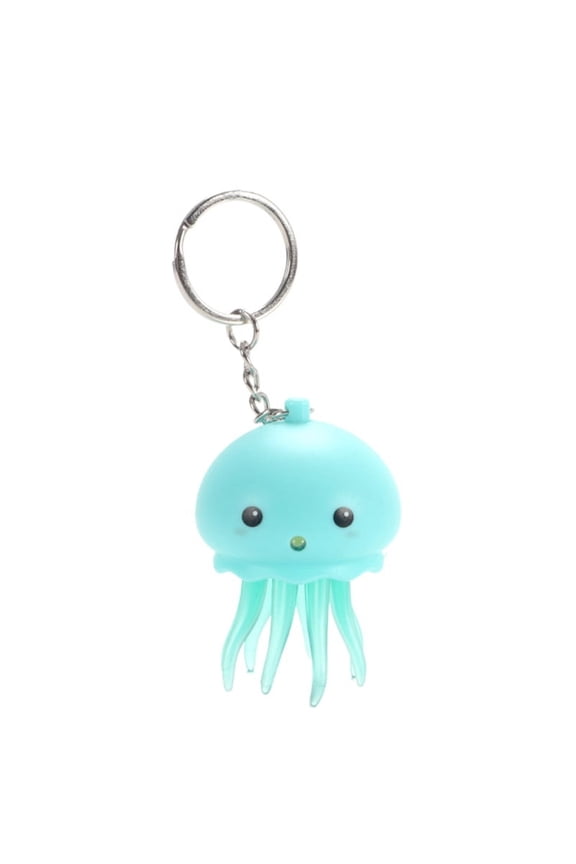 Cute Jellyfish Keychain Pendant Cute Anime Figurine Gift for Kids Adults Glowing and Sound Effects Octopus Toy Keychain