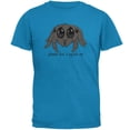 thumbnail image 1 of Cute Jumping Spider Cartoon Please Don't Squish Me Mens T Shirt Sapphire MD, 1 of 1