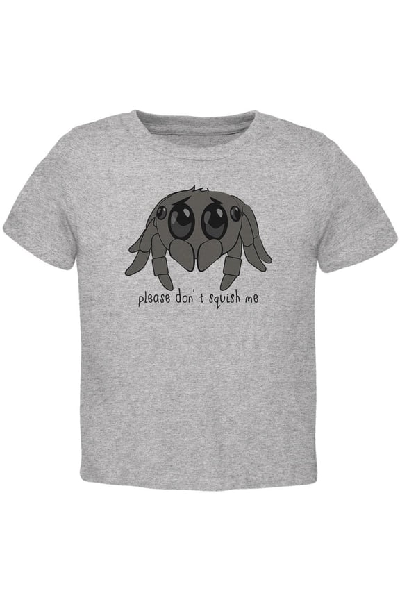Cute Jumping Spider Cartoon Please Don't Squish Me Toddler T Shirt