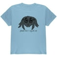 thumbnail image 1 of Cute Jumping Spider Cartoon Please Don't Squish Me Youth T Shirt Light Blue YLG, 1 of 1