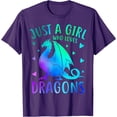 thumbnail image 1 of Cute Just A Girl Who Loves Dragons Heart Unisex T-Shirt for Men Women Kids Toddler, 1 of 5