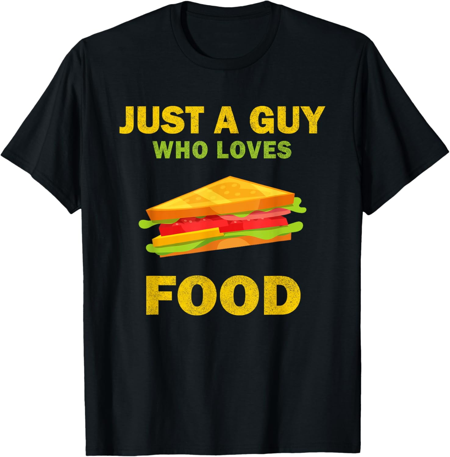 Cute Just A Guy Who Loves Food TACO men and boys TShirt