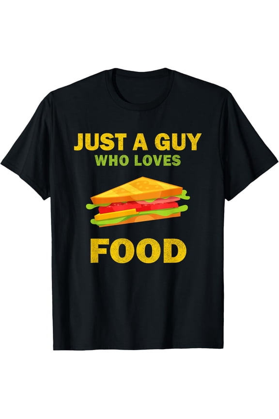 Cute Just A Guy Who Loves Food TACO men and boys T-Shirt