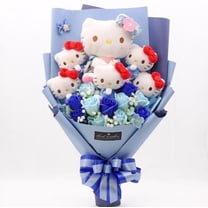 Cute KT Cat Plush Bouquet Soft Stuffed Dolls c Christmas Graduation Birthday Gifts Plush Bouquet Gifts