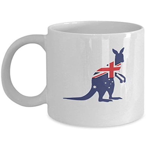 Kangaroo 11 oz Coffee Mug - Cute Animal Lover Design White Ceramic Gift