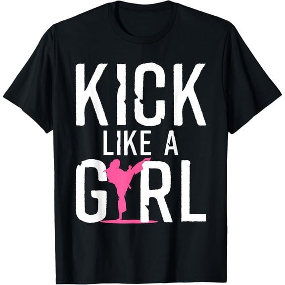 Cute Karate Design For Girls Women Kids Martial Arts Kung Fu T-Shirt