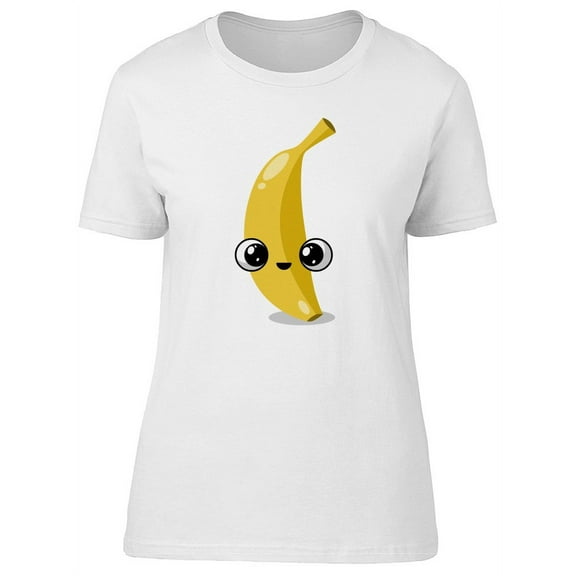 Cute Kawaii Banana Cartoon Tee Women's -Image by Shutterstock