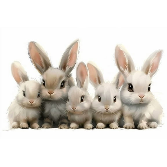 Cute Kawaii Bunny Car Sticker, Adorable Anime Rabbit Decal for Cars, Laptops, Windows. Auto Vinyl Sticker for Bunny Lovers, Animal Fans and Anime Enthusiasts. Weatherproof and Durable Rabbit Stickers