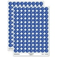 thumbnail image 1 of Cute Kawaii Bunny Rabbit Workout Exercise Round Sticker Set - Dark Blue - Gloss Finish - 0.50" Size, 1 of 3