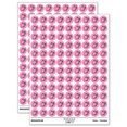 thumbnail image 1 of Cute Kawaii Bunny Rabbit Workout Exercise Round Sticker Set - Light Pink - Gloss Finish - 0.50" Size, 1 of 3