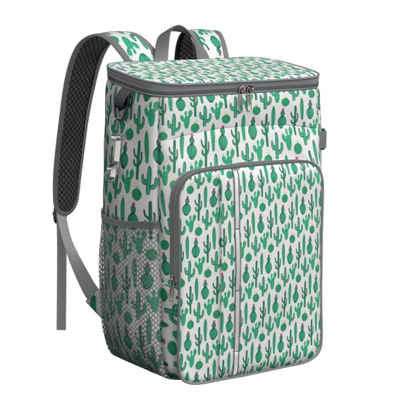 Cute Kawaii Cactus Backpack Cooler - 20L Insulated Soft Cooler Bag, Desert Style, Long-Lasting Insulation, Lightweight for Hiking, Beach & College Students