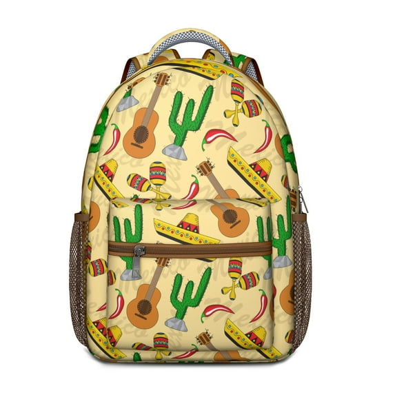 Cute Kawaii Cactus School Backpack - Minimalist Botanical Design with Waterproof & Spinal Support Features