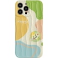 thumbnail image 1 of Cute Kawaii Cartoon Star Smile Face Water Ripple Soft Phone Case Compatible with iPhone Case (Green,iPhone 12 Pro), 1 of 7