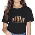 thumbnail image 1 of Cute Kawaii Cat Kitty Cats Pile Women Girls T-Shirt, 1 of 4