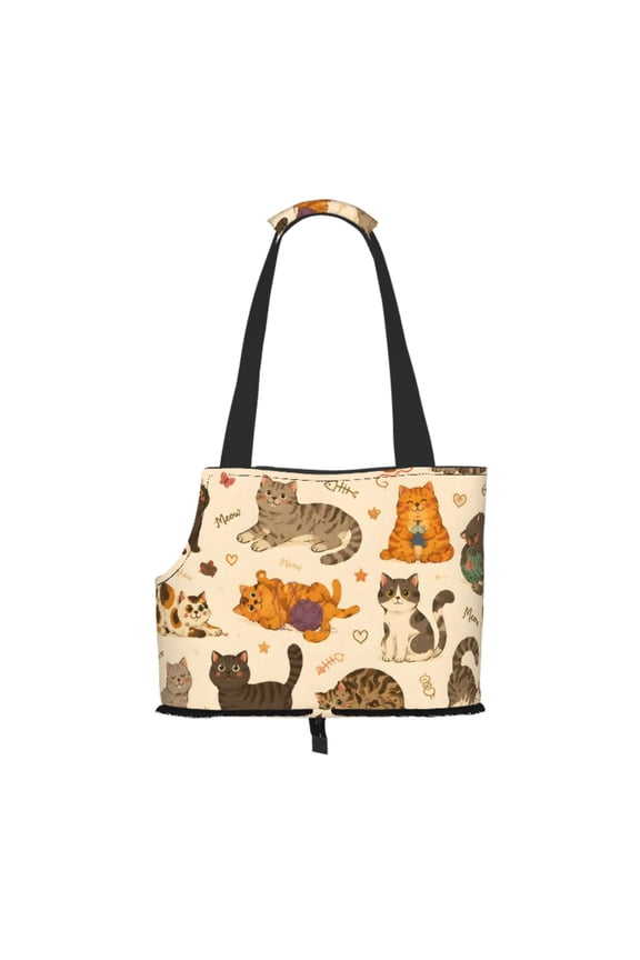 Cute Kawaii Cat Pet Tote Bag Lightweight Shoulder Bag for Shopping and Travel