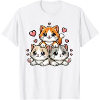 Cute Kawaii Cats Neko Funny Kitten Cat Lover Gift Unisex T-Shirt for Men Women Kids Toddler