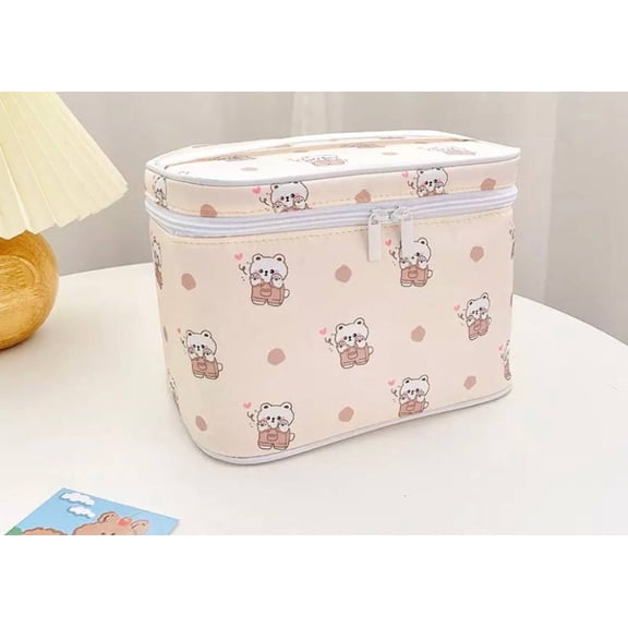 Cute Kawaii Character Pattern Cosmetic Makeup Bag
