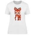 thumbnail image 1 of Cute Kawaii Deer Cartoon T-Shirt Women -Image by Shutterstock, Female x-Large, 1 of 2