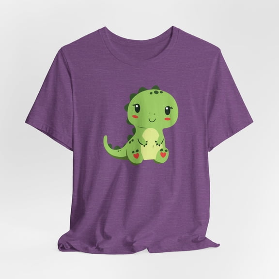 Cute Kawaii Dinosaur T-Shirt | Adorable T-Rex | Unisex Jersey Short Sleeve