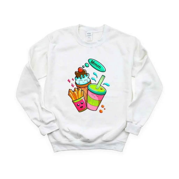 Cute Kawaii Doodle Snack Time Fun Food Lover Art Tee T-Shirt , Hoodie , Sweatshirt, for men & women, up to size 5XL.