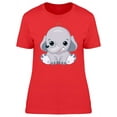thumbnail image 1 of Cute Kawaii Elephant Cartoon T-Shirt Women -Image by Shutterstock, Female Medium, 1 of 2
