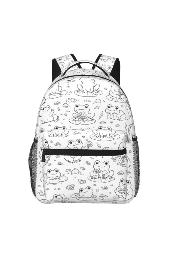 Cute Kawaii Frog Backpack Lightweight Rucksack Travel Bag for Men and Women