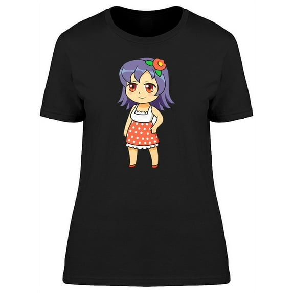 Cute Kawaii Girl Fashion Cartoon T-Shirt Women -Image by Shutterstock, Female XX-Large