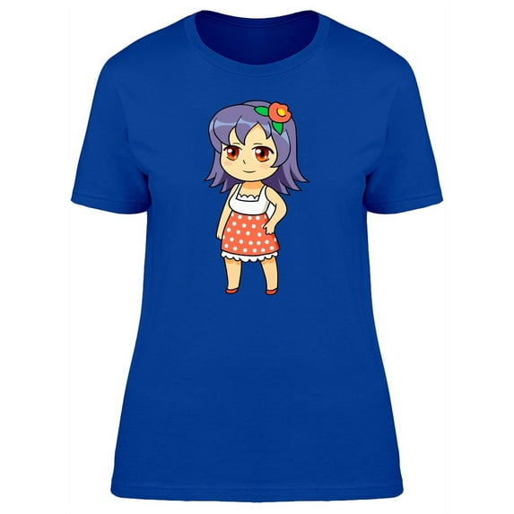 Cute Kawaii Girl Fashion Cartoon T-Shirt Women -Image by Shutterstock, Female XX-Large