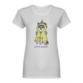 thumbnail image 1 of Cute Kawaii Husky As A Unicorn Shaped T-Shirt Women -Image by Shutterstock, Female Small, 1 of 2