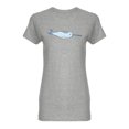 thumbnail image 1 of Cute Kawaii Narwhal Graphic Shaped Tee Women's -Image by Shutterstock, 1 of 2