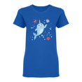 thumbnail image 1 of Cute Kawaii Narwhal Shaped T-Shirt Women -Image by Shutterstock, Female Medium, 1 of 2