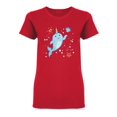 thumbnail image 1 of Cute Kawaii Narwhal Shaped T-Shirt Women -Image by Shutterstock, Female Medium, 1 of 2