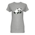 thumbnail image 1 of Cute Kawaii Pandas Shaped T-Shirt Women -Image by Shutterstock, Female Small, 1 of 2