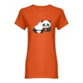thumbnail image 1 of Cute Kawaii Pandas Shaped T-Shirt Women -Image by Shutterstock, Female x-Large, 1 of 2