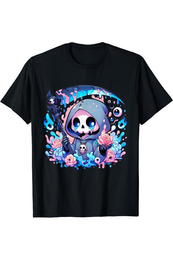 Cute Kawaii Pastel Goth Reaper T-Shirt