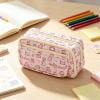 Cute Kawaii Pencil Case Pouch Cartoon Pen Box Holder Organizer for Office Workspace Supplies Desk Accessories Travel Essentials Aesthetic Trendy Cool Stuff Gift Large Capacity