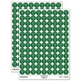 thumbnail image 1 of Cute Kawaii Pepperoni Pizza 200+ Round Stickers - Dark Green - Matte Finish - 0.50" Size, 1 of 3