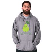 Cute Kawaii Perfect Pear Matching Graphic Pullover Hoodie Brisco Brands S