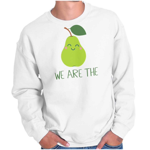 Cute Kawaii Perfect Pear Matching Set Sweatshirt for Men or Women Brisco Brands L