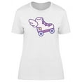 thumbnail image 1 of Cute Kawaii Retro Skates T-Shirt Women -Image by Shutterstock, Female x-Large, 1 of 2