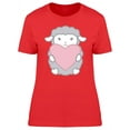 thumbnail image 1 of Cute Kawaii Sheep Cartoon T-Shirt Women -Image by Shutterstock, Female Large, 1 of 2