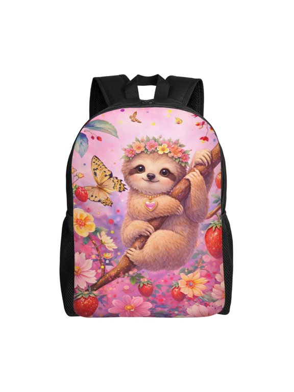 Cute Kawaii Sloth Backpack Large Capacity Laptop Bag for Men and Women