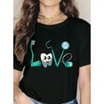 thumbnail image 1 of Cute Kawaii Teeth Dentist Dental Hygienist Orthodontics Gift T-Shirt, 1 of 4