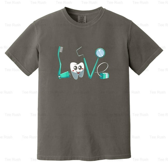 Cute Kawaiith Funny Dentist Dental Hygienist Gift Healthcare Humor, Comfort Color T-Shirt Unisex, up to 4XL